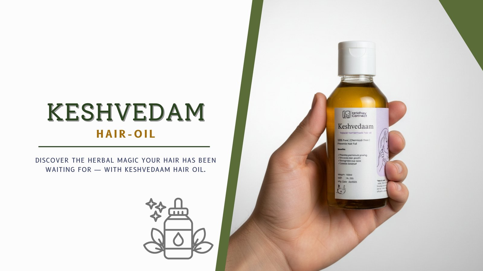Keshvedaam Oil natural hair oil for hair growth – best homemade oil for hair growth